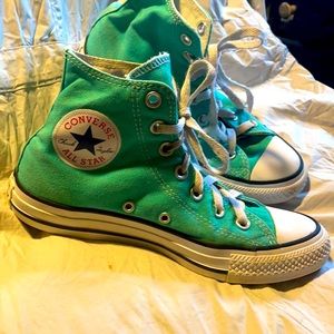 Seafoam Pastel Green High Top Converse All Star Sneakers Chuck Taylors Size 7